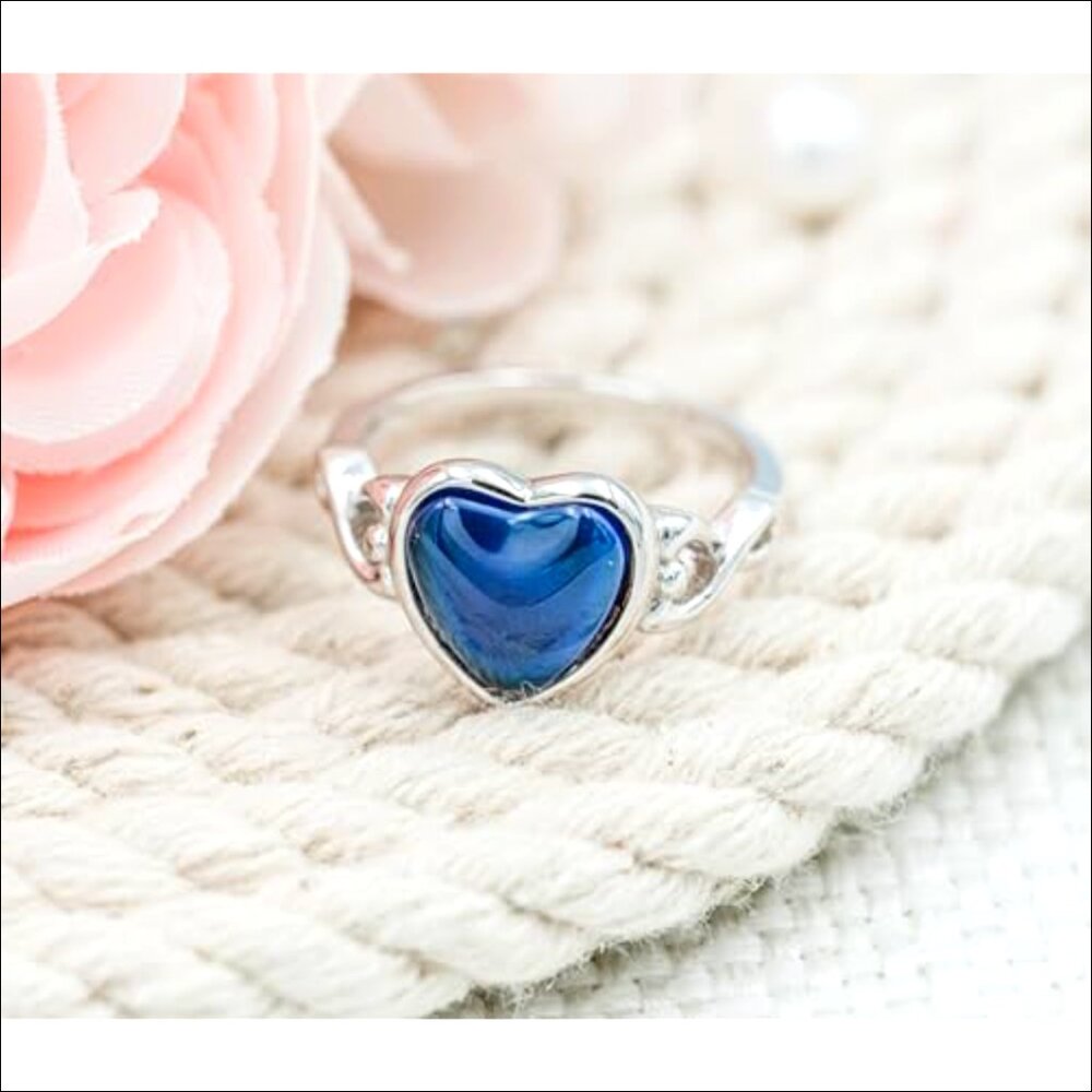 .925 Sterling Silver Mood Ring Changes Colors Wit… - image 4